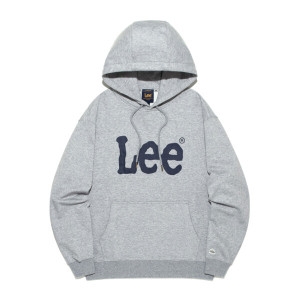 LEE 빅 트위치 로고 후드 티셔츠 그레이 LE2503HD01GR