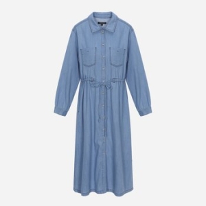 써스데이아일랜드 여성 인디고 데님 풀오픈 원피스 T256MOP321W