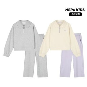 네파키즈 여아 카라 맨투맨 세트 (KL65908)