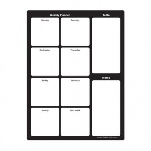 마그피아 유리용 위클리플래너 메모 MGMB SWE3040