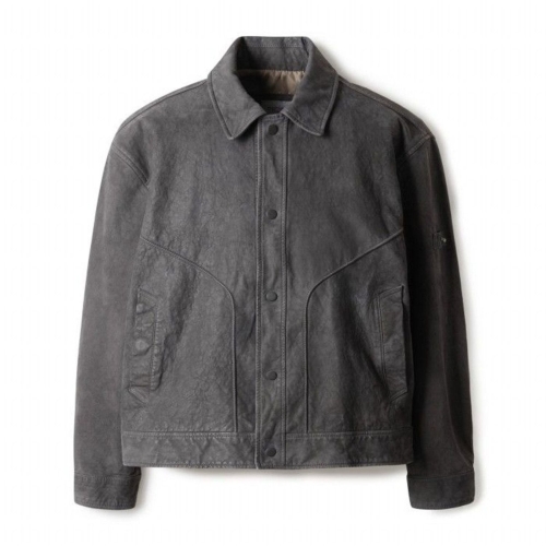 시리즈 누벅 양가죽 트러커 자켓_SAUDS25201GYX