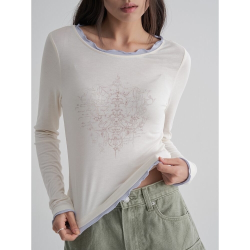 에잇세컨즈 레이어드 긴소매 티셔츠 스카이 블루 165841DY1Q