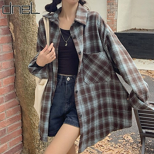 드넬 에스파체크셔츠DWB53475A