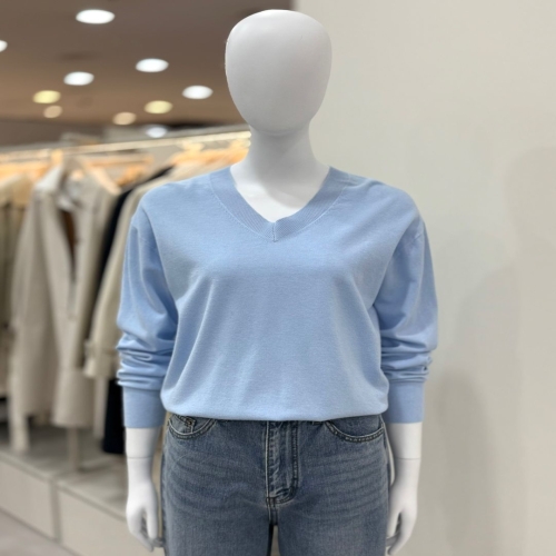 리스트 여성 루즈 브이넥 니트 TSKPOP52620