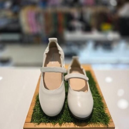 허시파피 세이브존04 여성컴포트캐주얼밴딩메리제인단화로퍼고무2cm 아이보리 3FAQ402