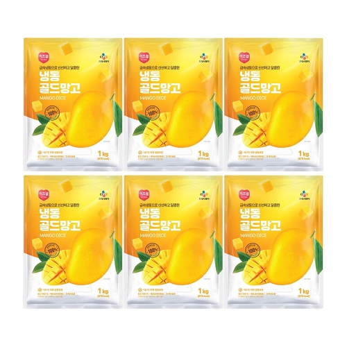 CJ프레시웨이 이츠웰 냉동 골드망고 1kg