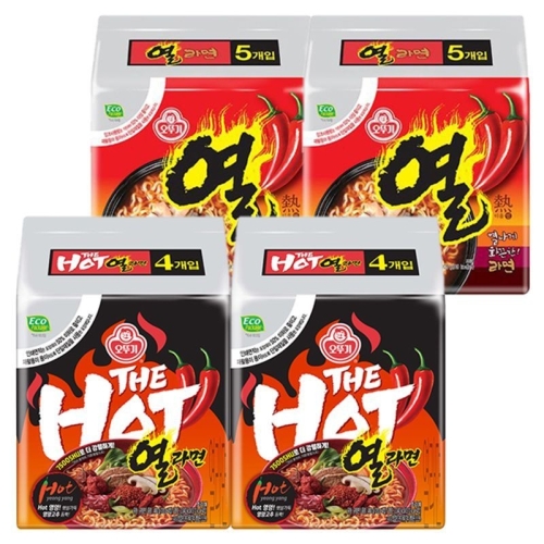 오뚜기  더핫열라면8개 + 열라면10개