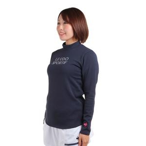 콕스  스포르티프 QTWWJB03 여성용 긴팔 모의 목 연습 셔츠 빛 흡수 발열 땀 신축성 자외선 차단 UPF 운동