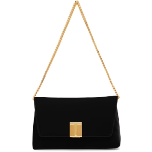 블랙 미니 벨벳 숄더백_252076F048006 이미지 137436909