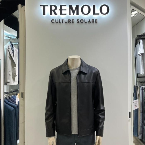 트레몰로 HC09 가을 양가죽 가죽자켓 주 인디안 어반 남성 블랙 24년 부드러운 TRNJN4F84