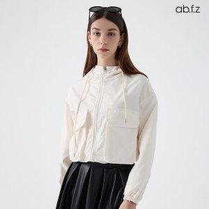 Ab.f.z 스트링 디테일 후드넥 집업 점퍼 AFZ5MU33A