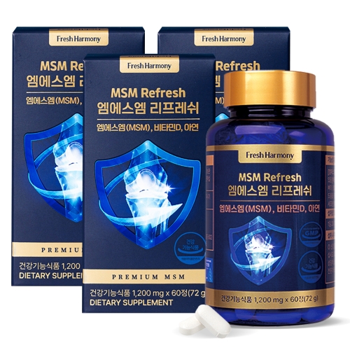 비오팜 프레쉬하모니 엠에스엠 리프레쉬 1200mg 60정