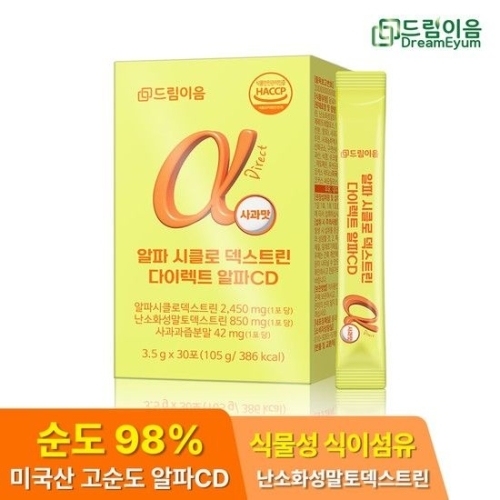 드림이음 알파 시클로 덱스트린 다이렉트 알파CD 3.5g 30포