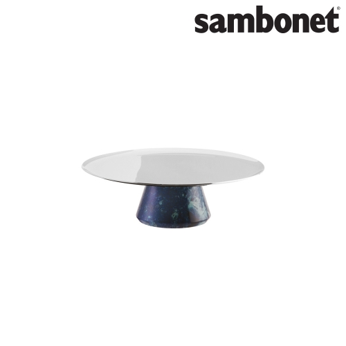 삼보넷 마담 케이크 스탠드 16cm 스틸 블루 라줄리