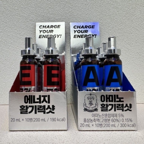 정관장 에너지 활기력 샷 20ml 4병