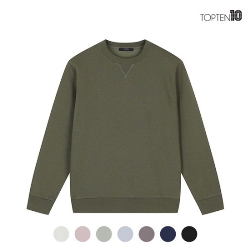 탑텐 남여공용 플리스 베이직 스웨트 셔츠_MSC4TR3901