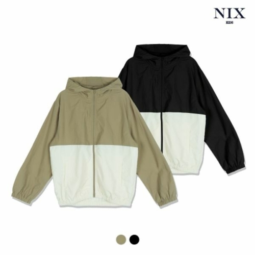 닉스 키즈 유니 나일론 레귤러핏 컬러블록 셋업 점퍼 FKSSCUV703M 블랙 130