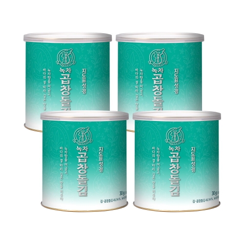 성경식품 지도표성경김 녹차곱창돌김 캔김 30g