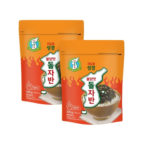 성경식품 지도표성경김 불닭맛 돌자반 300g