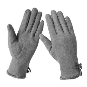 체리쉬 여성용 그레이 터치 리본 장갑 겨울 장갑 WFB232535425629