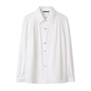 미니멈 에브리데이 핀턱 카라 버튼 블라우스 EB3BA019D