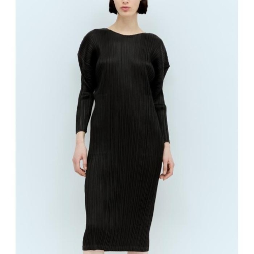 이세이미야케 플리츠플리세 February 긴팔 드레스 블랙 PP46JH126 15