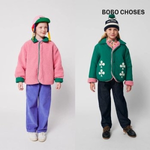 보보쇼즈 키즈 Clover Sheepskin 숏패딩 양면자켓 B225AC121