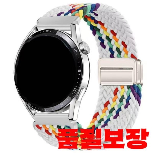 가민 vivomove3 용 탄성 손목 밴드 마그네틱 버클 venu 3 Forerunner 265S 브레이드 루프 18 20/22
