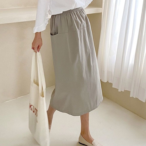 아이우먼 느좋네추럴포켓스커트 YYV111M508 빅사이즈