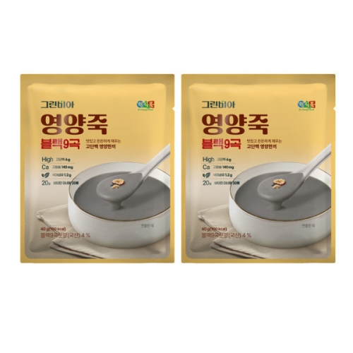 정식품  그린비아 영양죽 블랙9곡 40g