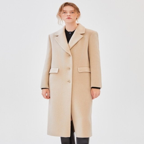 질스튜어트 뉴욕 품절임박 PREMIUM 베이지 멜란지 싱글 버튼 JSCO4D120I2