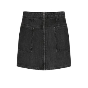 게스 여성 청바지 지퍼 포인트 치마바지 블랙 YO6D3972