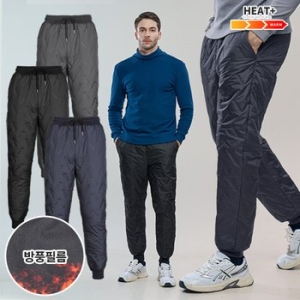 이지바이  극강보온 남성 패딩 조거 팬츠 빅사이즈 방한 트레이닝 팬츠 GS33LP085M
