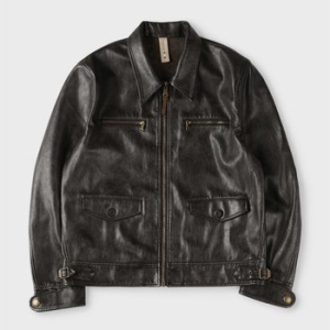 빠니깔레 피유 레더 트러커 자켓 M-QPJP51