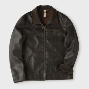 빠니깔레 피유 레더 빈티지 점퍼 M-QPJP50