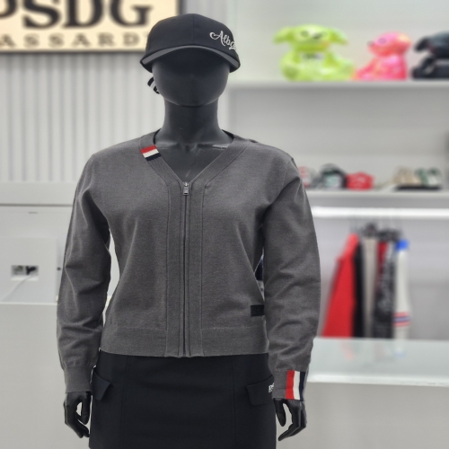 파사디 V넥 배색라인 가디건 P24FKC301XMG_DJ