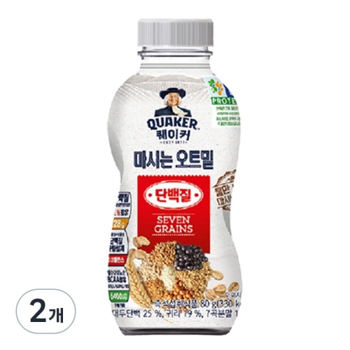 롯데제과 퀘이커 마시는 오트밀 단백질 80g