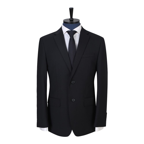 지이크 프리미엄 투버튼 블랙 솔리드 데일리정장세트 PHJP2097BKDN