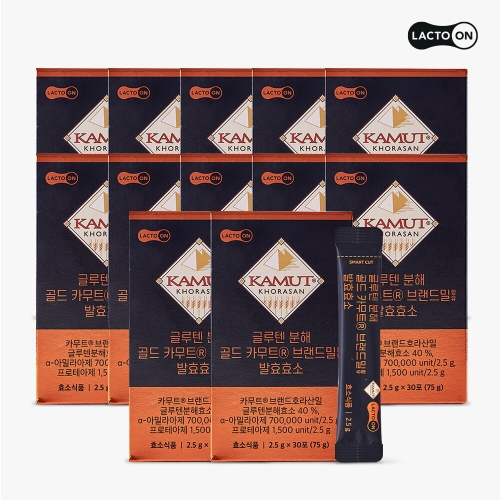 서울약사신협 락토온 글루텐 분해 골드 카무트 브랜드밀 발효효소 2.5g 30포