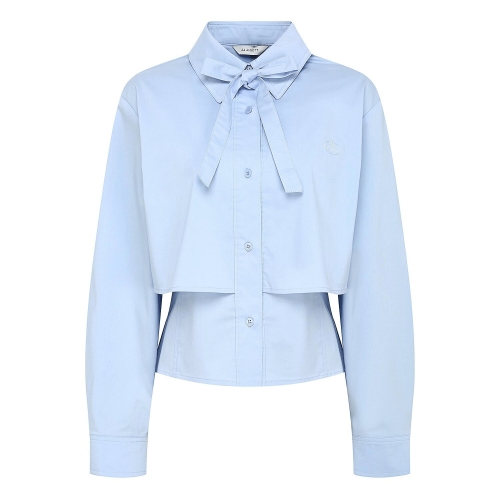 JJ지고트 여성 타이 레이어 플랩 블라우스 GR9M0BL911