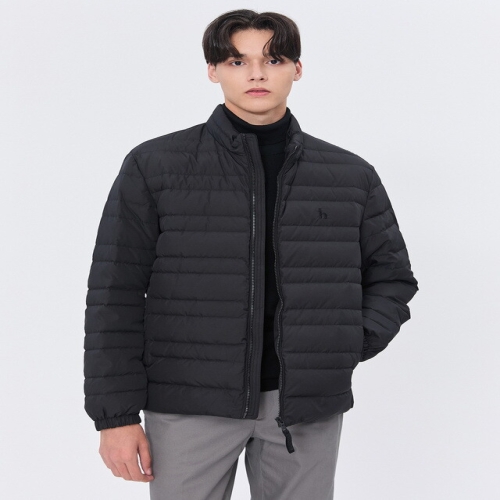 헤지스 남성  블랙 다운 패딩점퍼_WHJU4D402BK
