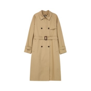베이지 스트랩 래글런 더블버튼 클래식 트렌 DLCO5DE91I2