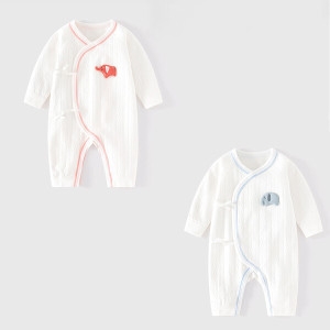 티엘 메이커키즈 /조이멀 리펀트 순면 긴팔 배냇우주복 205942