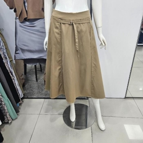 Ab.f.z DP01 백밴딩A라인플레어미디스커트 AFZ4HS31