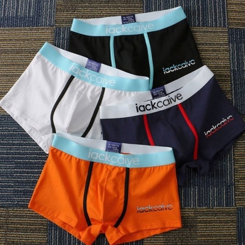 남성 드로즈 레터링 밴딩 면 사각 팬티 남자 속옷 WFG3QVJ