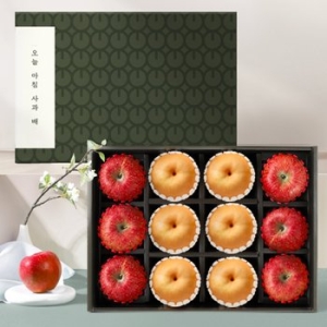 오늘아침사과  사과배 혼합 선물세트 2호 5kg 사과 6과/배 6과