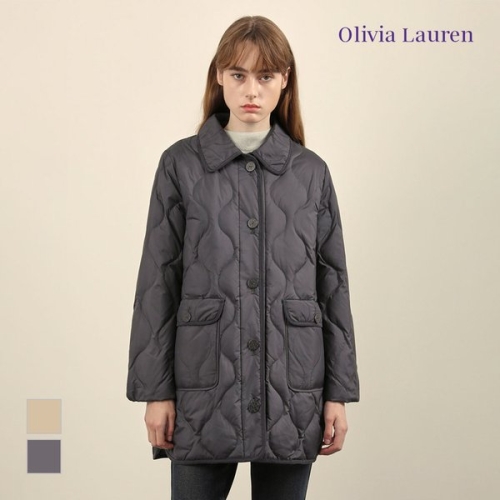 올리비아로렌 여성 배색 다운점퍼 VOBKD4W9351