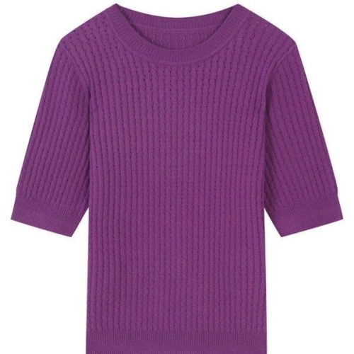 베스띠벨리 펀칭라운드반팔니트U42905VI_YS