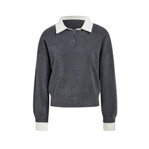 JJ지고트 카라형 셔츠배색 베이직 풀오버 GR2N1PO201