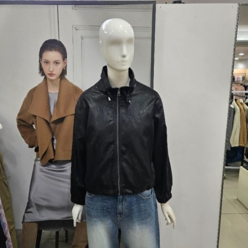 Ab.f.z DP01 하이넥스트링집업레더자켓 SFZ4FFL5